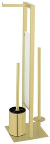WENKO 26034100 - Sada na WC RIVALTA 18x70 cm nerez/zlatá/biela/čierna