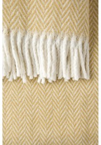 Sivohnedý pléd s podielom bavlny Euromant Skyline, 140 × 180 cm