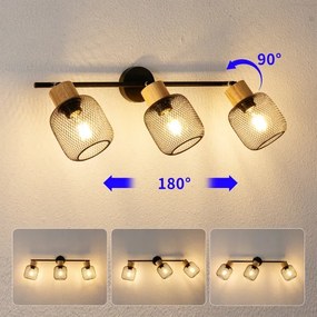 Brilagi - Bodové svietidlo BASKLITE 3xE27/15W/230V kaučukovník/čierna