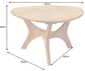 Konferenčný stôl Arch 43739 70x70cm Drevo Acacia  - Komfort-nábytok