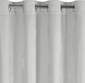 ZÁVES NA KRÚŽKOCH VANI 140X250 CM STRIEBORNÁ