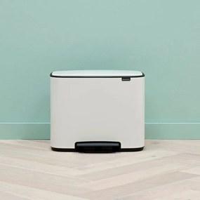 Brabantia BO pedálový kôš 11+23L biela