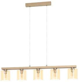 Eglo 901292 - Luster na lanku CASTRALVO 5xE27/28W/230V