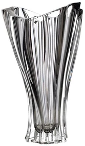 KRIŠTÁĽOVÁ VÁZA BOHEMIA PLANTICA GREY 320MM SIVÁ