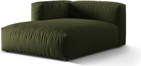 Zelený modul pohovky (ľavý roh) Martina – Micadoni Home