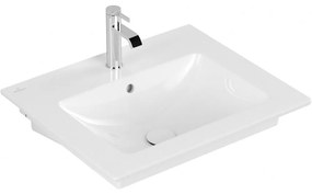 VILLEROY &amp; BOCH Venticello závesné umývadlo s otvorom (spodná strana brúsená), s prepadom, 600 x 500 mm, biela alpská, 4124G601