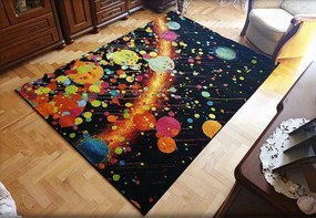 Moderný viacfarebný koberec Magic Cosmos – geometrický vzor Rozmer: 60x100 cm