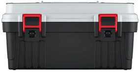 Kufor na náradie 47 × 25,6 × 23,8 cm, s organizérmi, sivá