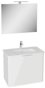 Kúpeľňová zostava s umývadlom VitrA Mia 78,5x65x46,5 cm biela lesk MIASETPR80BB, 1 ks