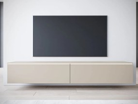 TV skrinka Dlone 180, Farby: kašmírová béžová, Osvetlenie: osvetlenie LED biele