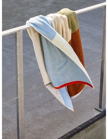 Modrá froté bavlnená osuška 70x140 cm Block – Hübsch