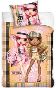 Bavlnené posteľné obliečky Rainbow High - motív Beach fashion - 100% bavlna - 70 x 90 cm + 140 x 200 cm