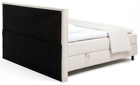 Béžová boxspring posteľ s úložným priestorom 160x200 cm Elva Bold – Bonami Selection