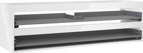 Mexen Box-A, závesná skrinka 160 cm, 2 zásuvky, biela lesklá, 91AX0-1600-470-2-00