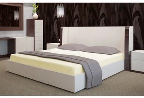 Froté plachta na posteľ s gumkou - svetlo krémová Šírka: 140 cm | Dĺžka: 200 cm