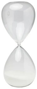 Hourglass Timer hodiny 45 cm biele