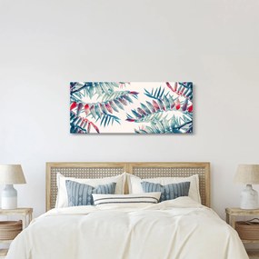Obraz - Tropické listy (120x50 cm)