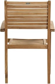Drevená záhradná stolička v prírodnej farbe Sunderland – Hartman