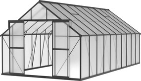 Skleník 245 x 304 x 606 cm, čierny