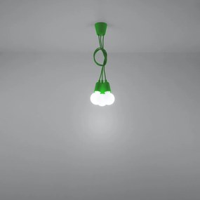 Sollux Lighting Závesné svietidlo DIEGO 3 zelené
