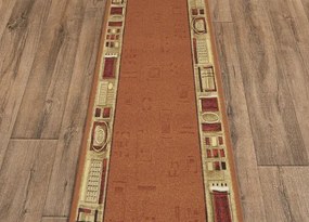 Koberce Breno Behúň JENA 84, šíře role 80 cm, oranžová, viacfarebná