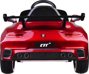 JOKOMISIADA Elektrické autíčko na batériu Porsche RUF CTR3 červené + diaľkové ovládanie PA0327