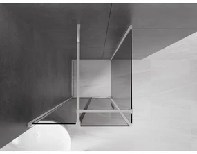 Mexen Velar, sprchový kút s posuvnými dverami 120 x 120 cm, 8mm šedé sklo, chrómová, 871-120-120-41-01