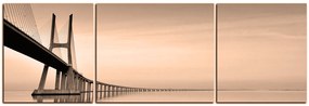 Obraz na plátne - Most Vasco da Gama - panoráma 5245FC (150x50 cm)