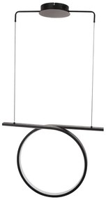 LED luster na lane ODETTA LED/30W/230V 4000K čierny