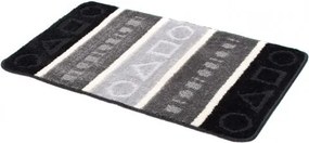 Kúpeľňový koberček MULTI A5015 čierny, sivý FIGURY