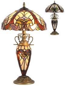 Stolné svietidlo Tiffany Double Lit Prezent 1702 56*Ø30 vzor 20