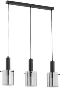 Luster na lanku CELIA 3xE27/60W/230V čierna