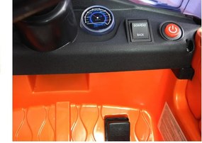 LEAN CARS Elektrické autíčko HL1638 pre deti LED MP3 ovládač oranžové