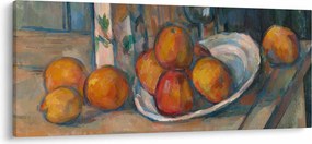 Obraz - Paul Cézanne, Still Life with Milk Jug and Fruit, reprodukcia (120x50 cm)