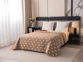 Prehoz na posteľ CARAMHEART, hnedý Rozmer: 170 x 210 cm