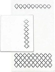 Krémové kúpeľňové predložky v súprave 2 ks 60x100 cm Luxury – Foutastic