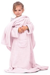 Detská deka s rukávmi DecoKing Lazy ružová