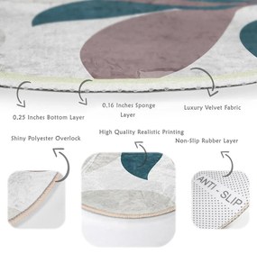 Prateľný okrúhly koberec vhodný pre robotické vysávače ø 120 cm Comfort – Mila Home