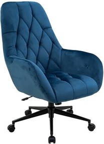 Sconto Kancelárske kreslo TOSHI tmavomodrá