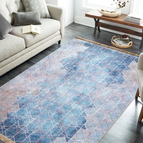 Protišmykový koberec s geometrickým vzorom Šírka: 120 cm | Dĺžka: 180 cm