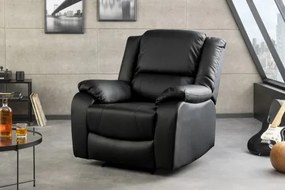 Kreslo Relax 47595 Hollywood - Čierne  - Komfort-nábytok