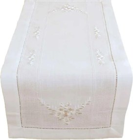 Obrus Biely kvet 40 × 90 cm