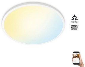 WiZ - LED Stmievateľné stropné svietidlo SUPERSLIM LED/22W/230V biela Wi-Fi WI0058