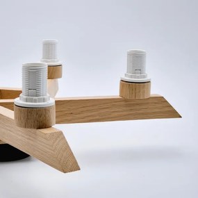 Prisadený luster ANTONIO 5xE14/40W/230V dub