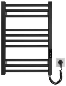 Kúpeľňový rebríkový radiátor HF DERBY 100W/230V 57x43 cm čierna