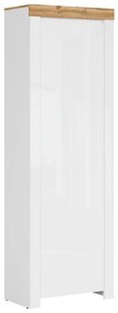 XXXLutz PREDSIEŇOVÁ SKRIŇA, biela, dub wotan, 68,5/203,5/37 cm Carryhome - Predsieňové programy - 002427003308
