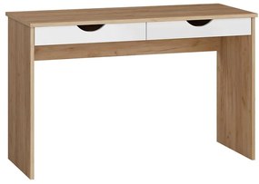 Písací stôl Tymeo 2s D.craft zlatý+Biely Lesk