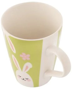 Altom Porcelánový hrnček Biele králičky 420 ml