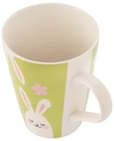 Altom Porcelánový hrnček Biele králičky 420 ml