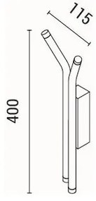 LED Nástenné svietidlo LED/10W/230V 3000K
